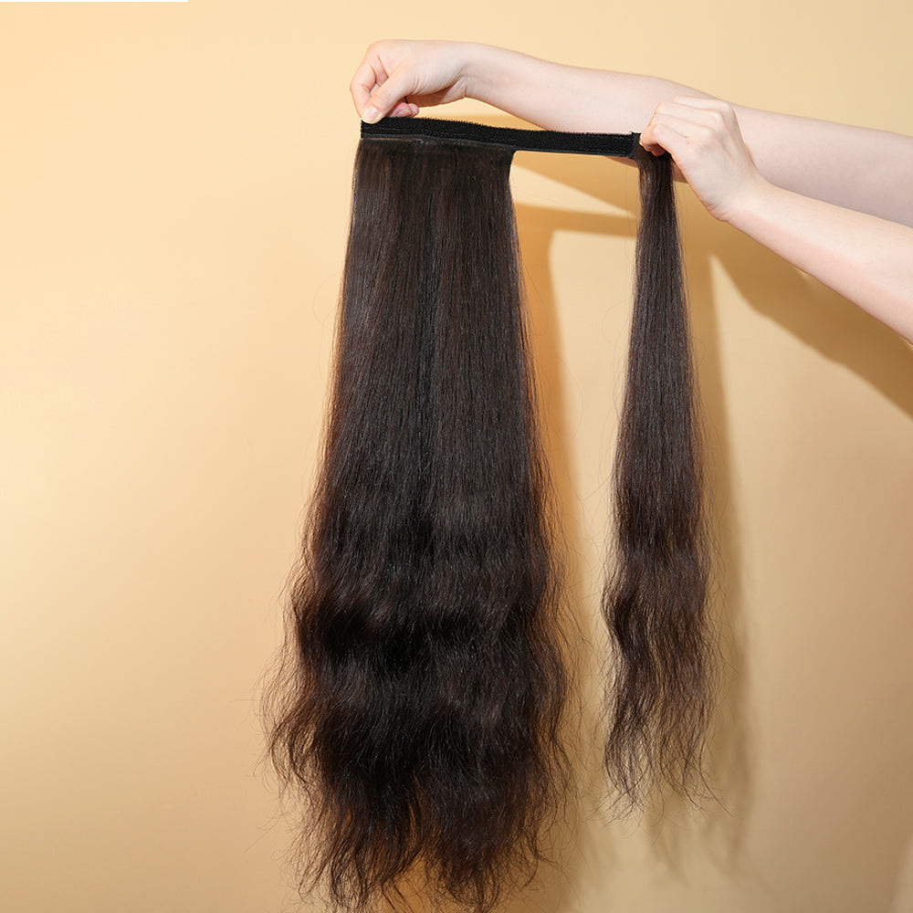 XBLhair Miss Attractive Ponytail Hair Raw Natural Inborn Wavy Human Hair