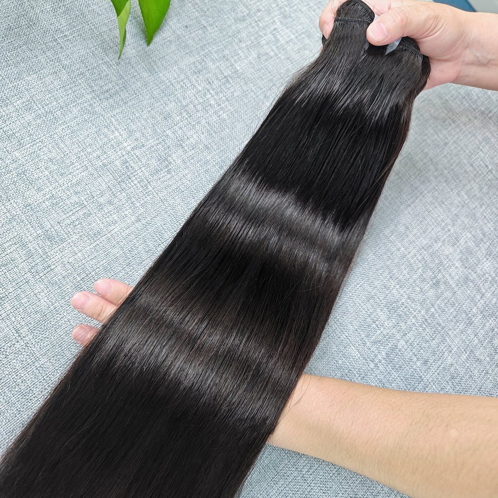 XBLhair Flawless Single Bundles Raw Hair Straight Virgin Hair Extensions