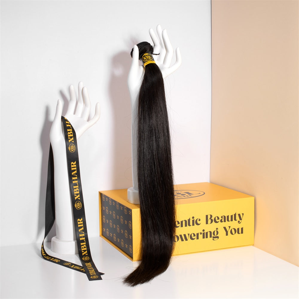XBLhair Miss Lovely Brazilian Mink Hair Hair Straight Virgin Hair Extensions