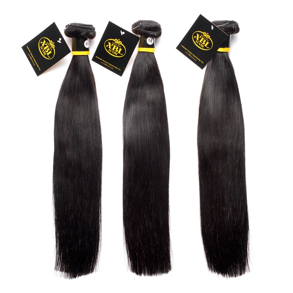 XBLhair Miss Lovely Brazilian Mink Hair Hair Straight Virgin Hair Extensions