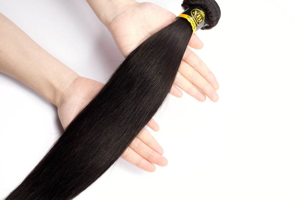 XBLhair Miss Lovely Brazilian Mink Hair Hair Straight Virgin Hair Extensions