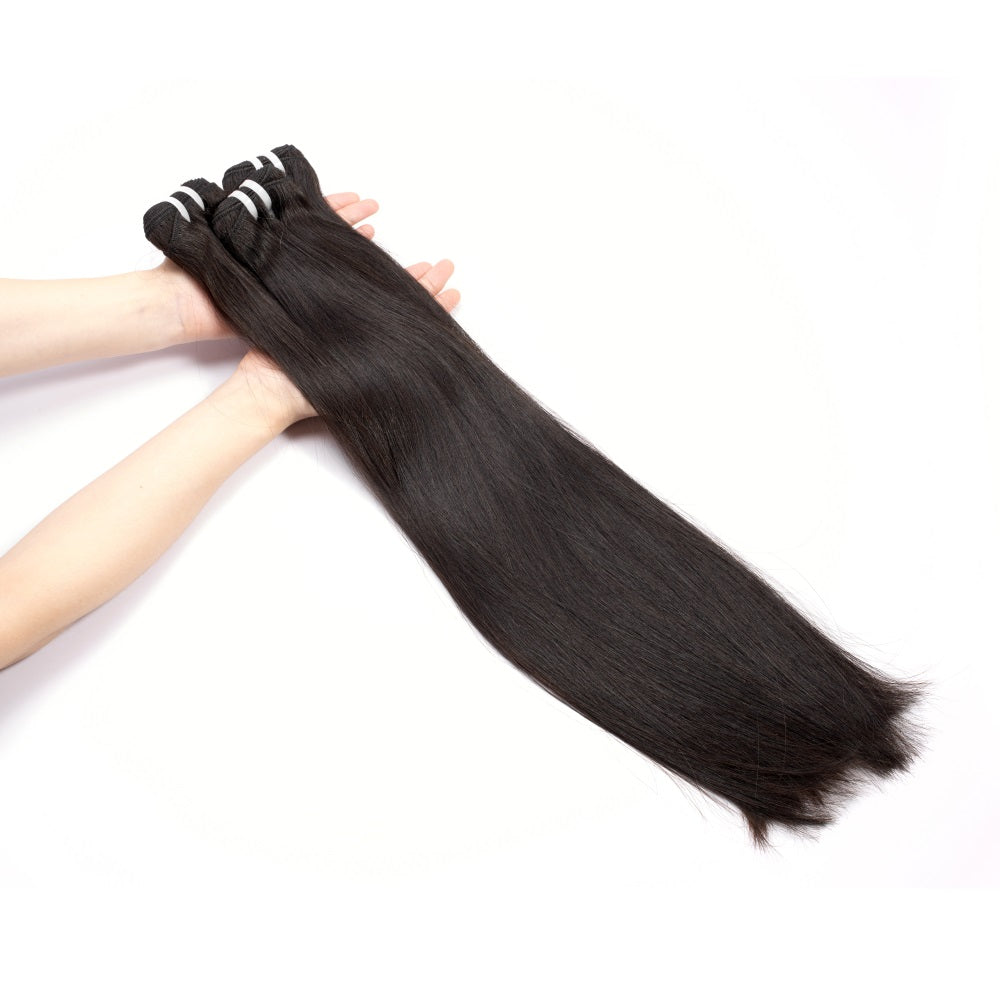 XBLhair Flawless Single Bundles Raw Hair Straight Virgin Hair Extensions