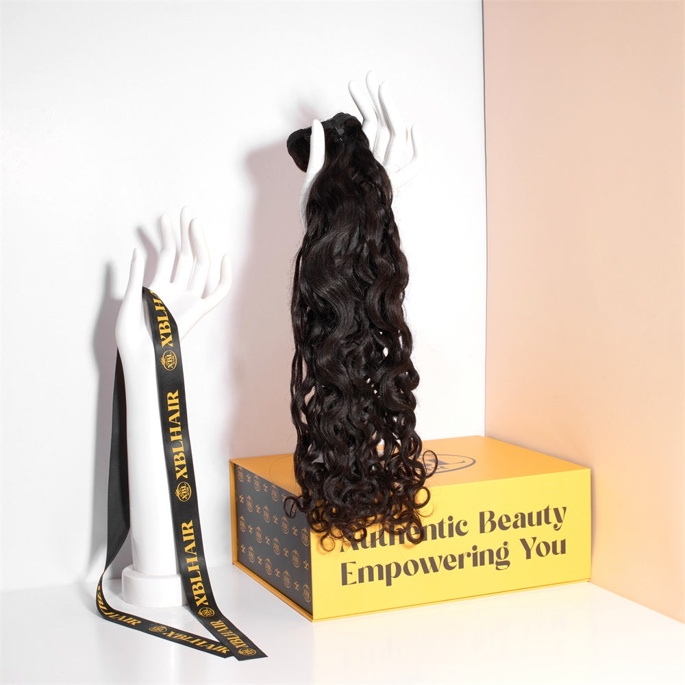 XBLhair Miss Lovely Mink Hair Water Wave Human Hair Bundles Hair Weaves Hair Extensions