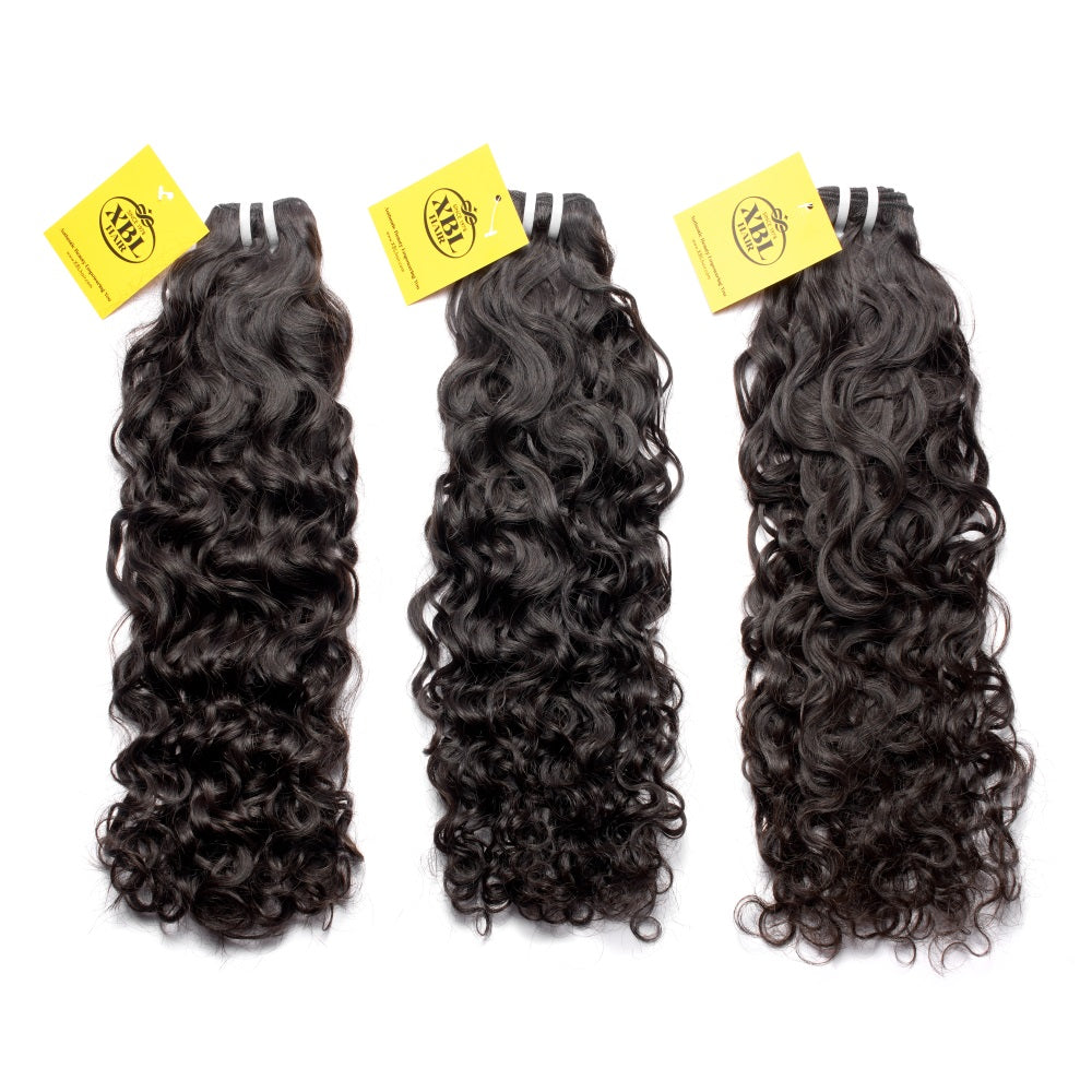XBLhair Miss Flawless Raw Hair Top Premium One Donor 3 Bundle Deal Water Wave