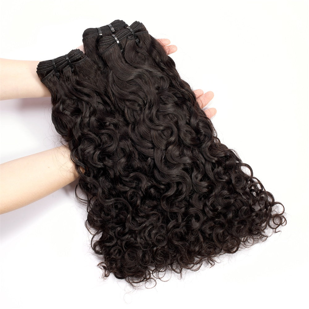 XBLhair Miss Lovely Mink Hair Water Wave Human Hair Bundles Hair Weaves Hair Extensions
