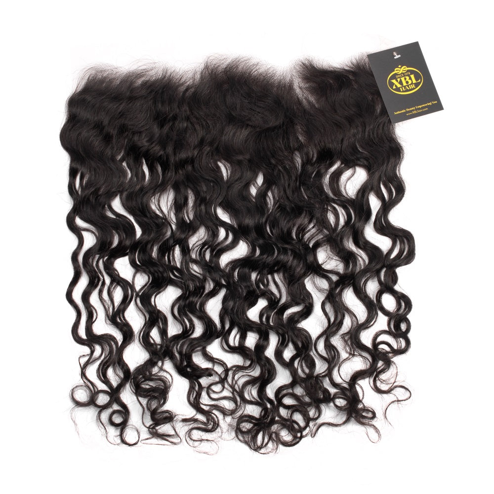 XBL Hair 13x4 HD Lace Frontal Water Wave Small Knots Pre-plucked Hairline