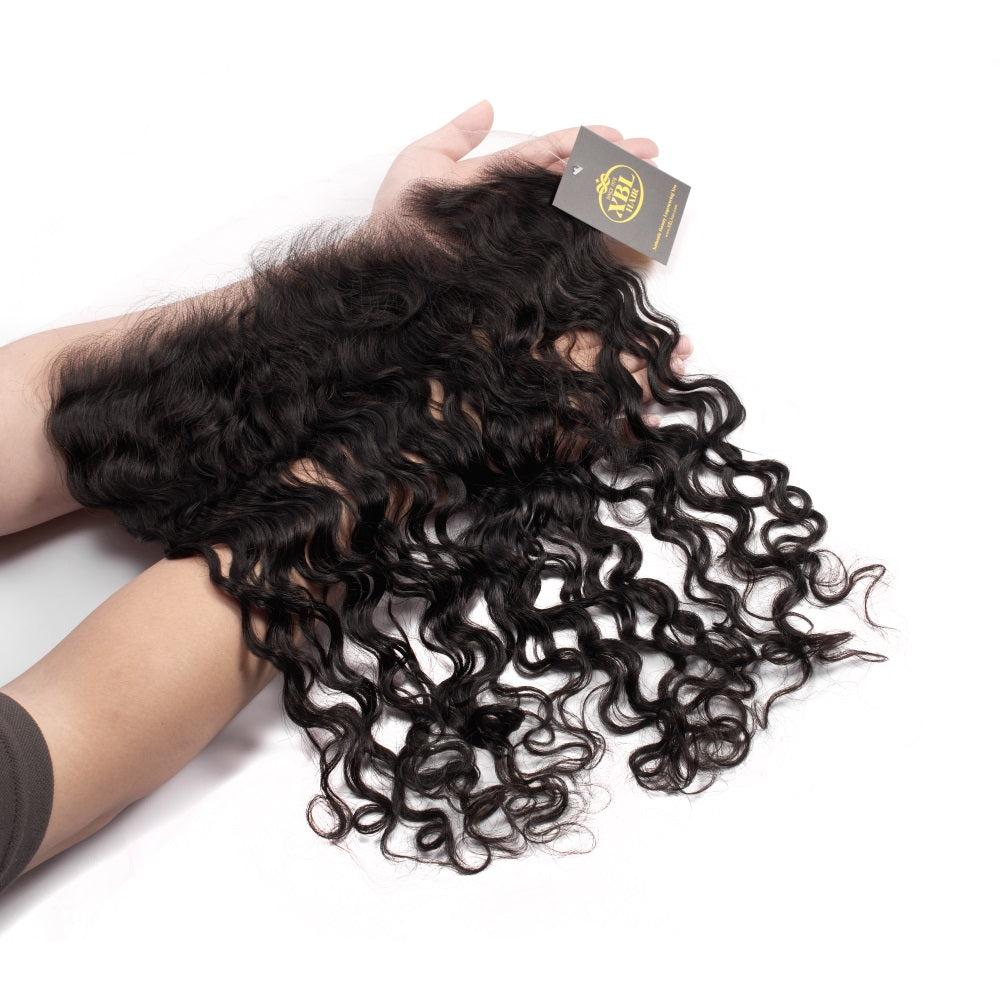 XBL Hair 13x4 HD Lace Frontal Water Wave Small Knots Pre-plucked Hairline