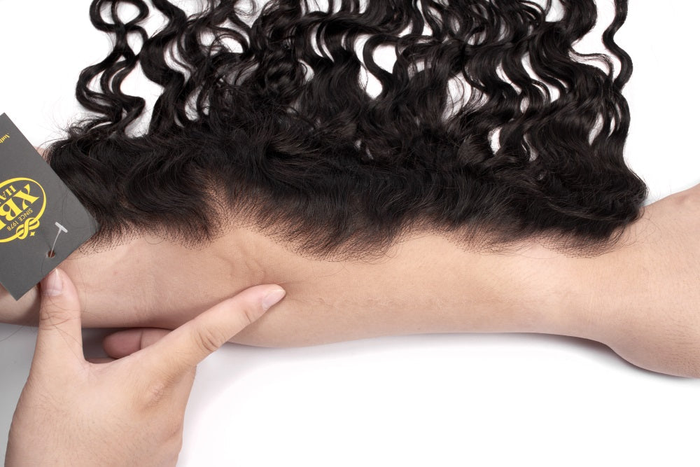 XBL Hair 13x4 HD Lace Frontal Water Wave Small Knots Pre-plucked Hairline