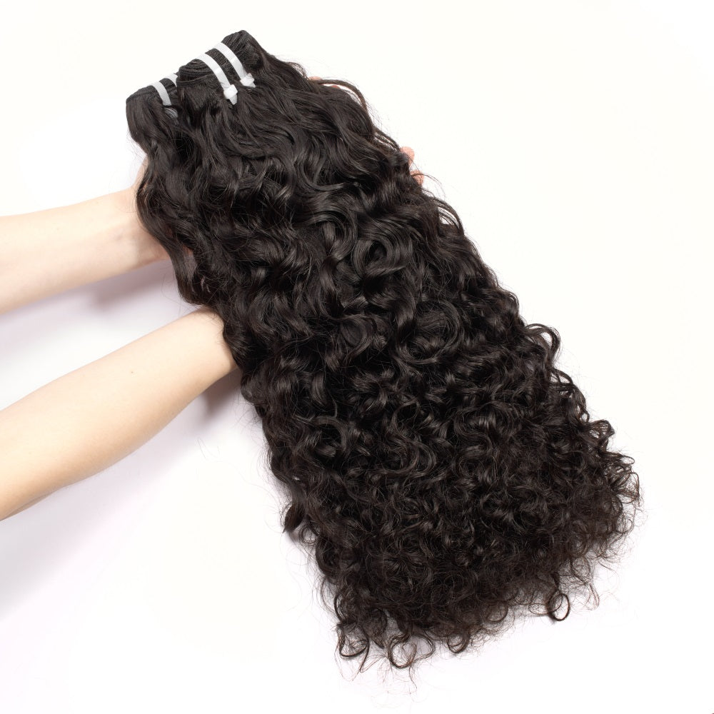 XBLhair Miss Flawless Raw Hair Top Premium One Donor 3 Bundle Deal Water Wave