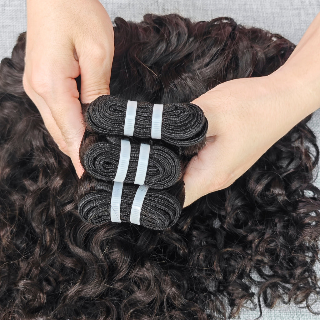 XBLhair Miss Flawless Human Raw Hair Bundle Water Wave Hair Extension