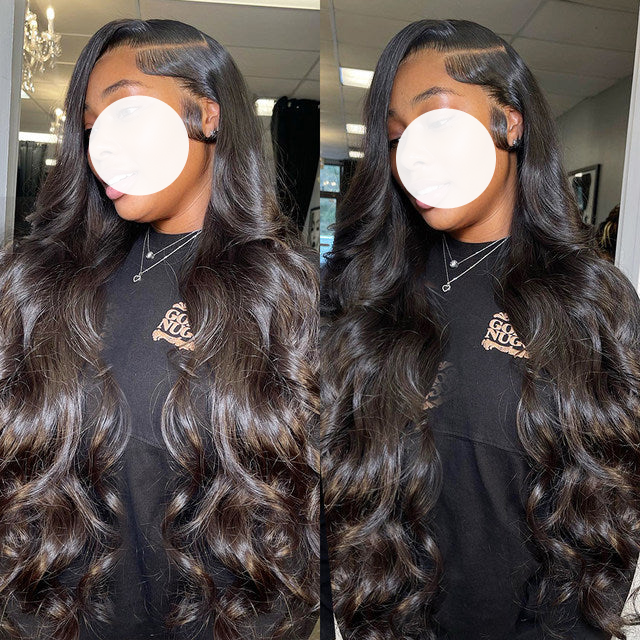 XBL Hair 9A/10A12A Body Wave 3 Bundles with 5x5 Lace Closure Human Hair Bundles and Lace Closure