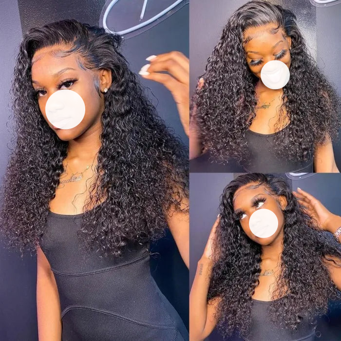 XBL Hair Curly Hair 100% Human Hair 3 Bundles With 4x4 Lace Closure