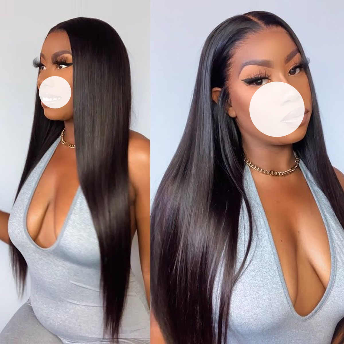 XBL Hair 9A/10A12A 7x7 HD Closure with 3 Straight Human Hair Bundles