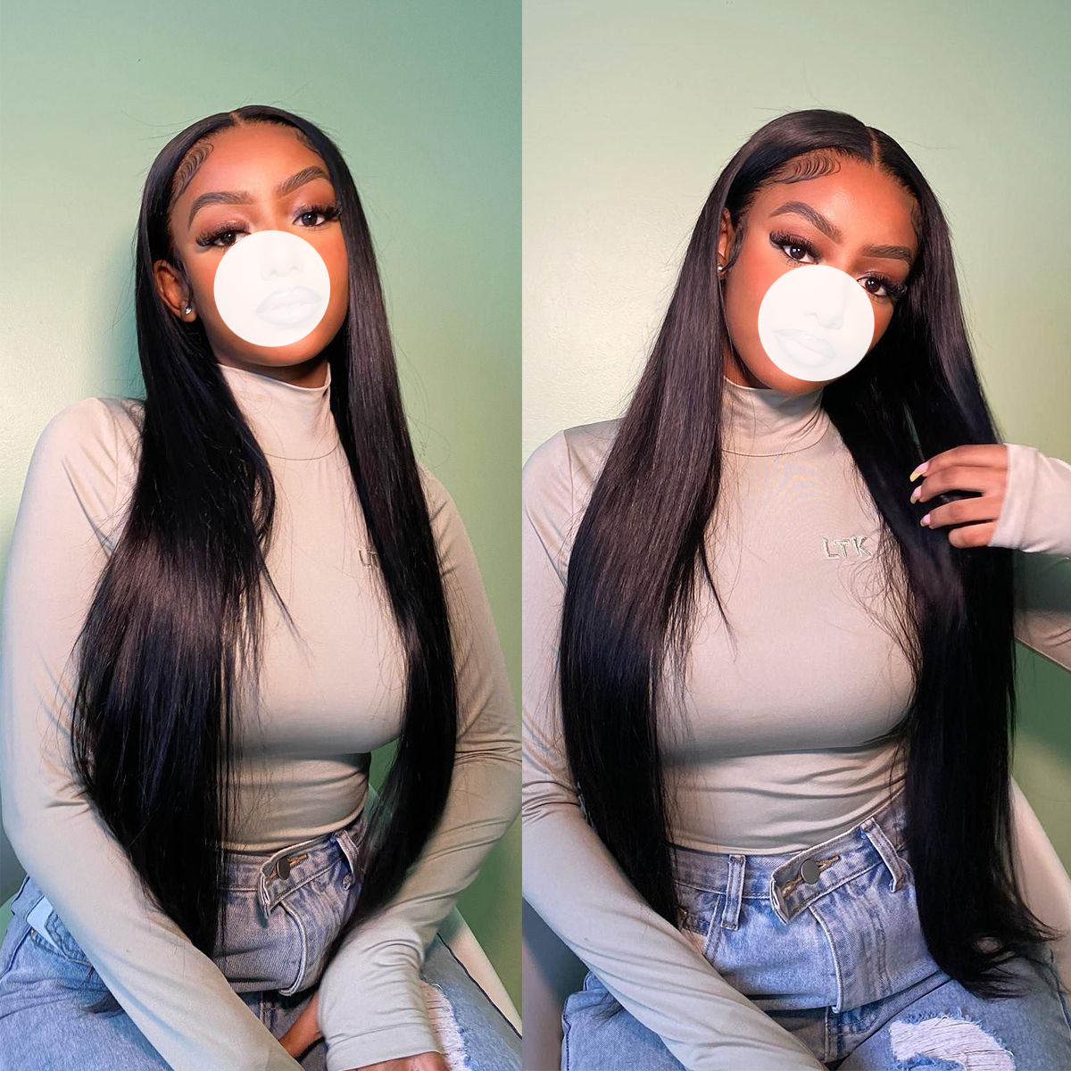 XBL Hair 9A/10A/12A Straight Human Hair 3 Bundles with 13x4 Lace Frontal