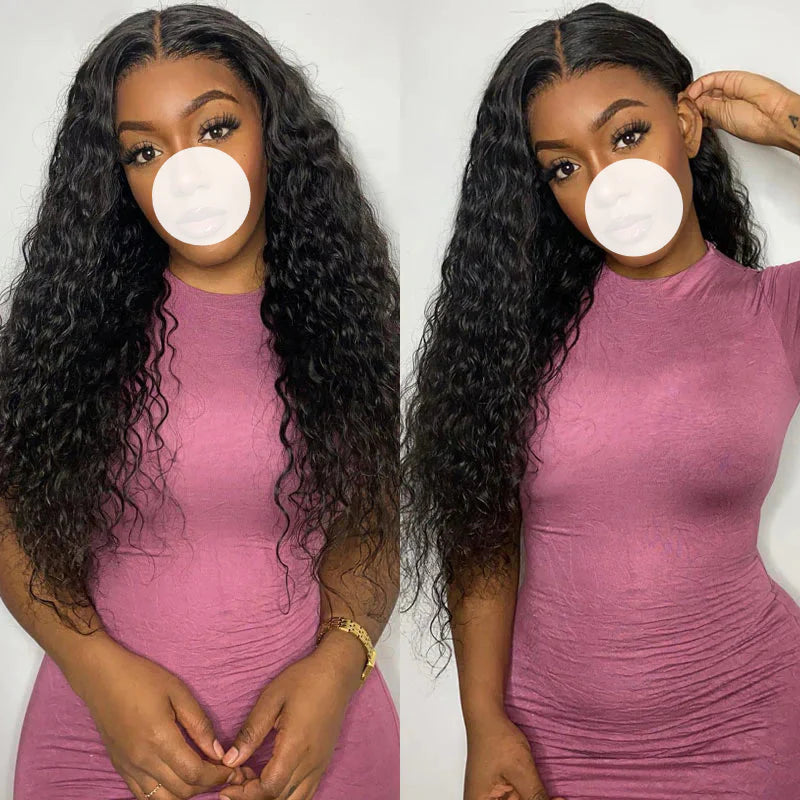 XBL Hair 9A/10A/12A Water Wave 3 Bundles with 13x6 Frontal with Preplucked Hairline