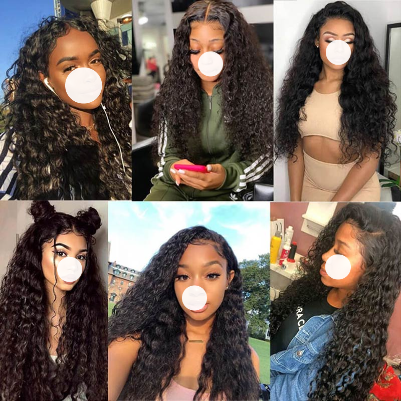 XBL Hair 9A/10A/12A Water Wave 3 Bundles with 13x6 Frontal with Preplucked Hairline