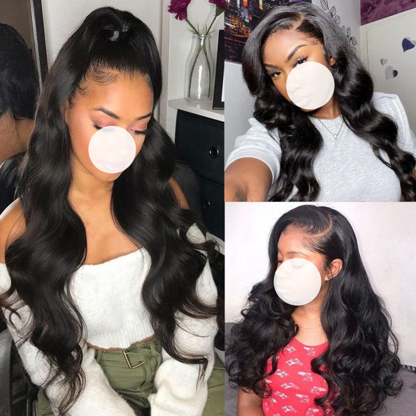 XBL Hair Body Wave Human Hair 3 Bundles With 4x4 Lace Closure