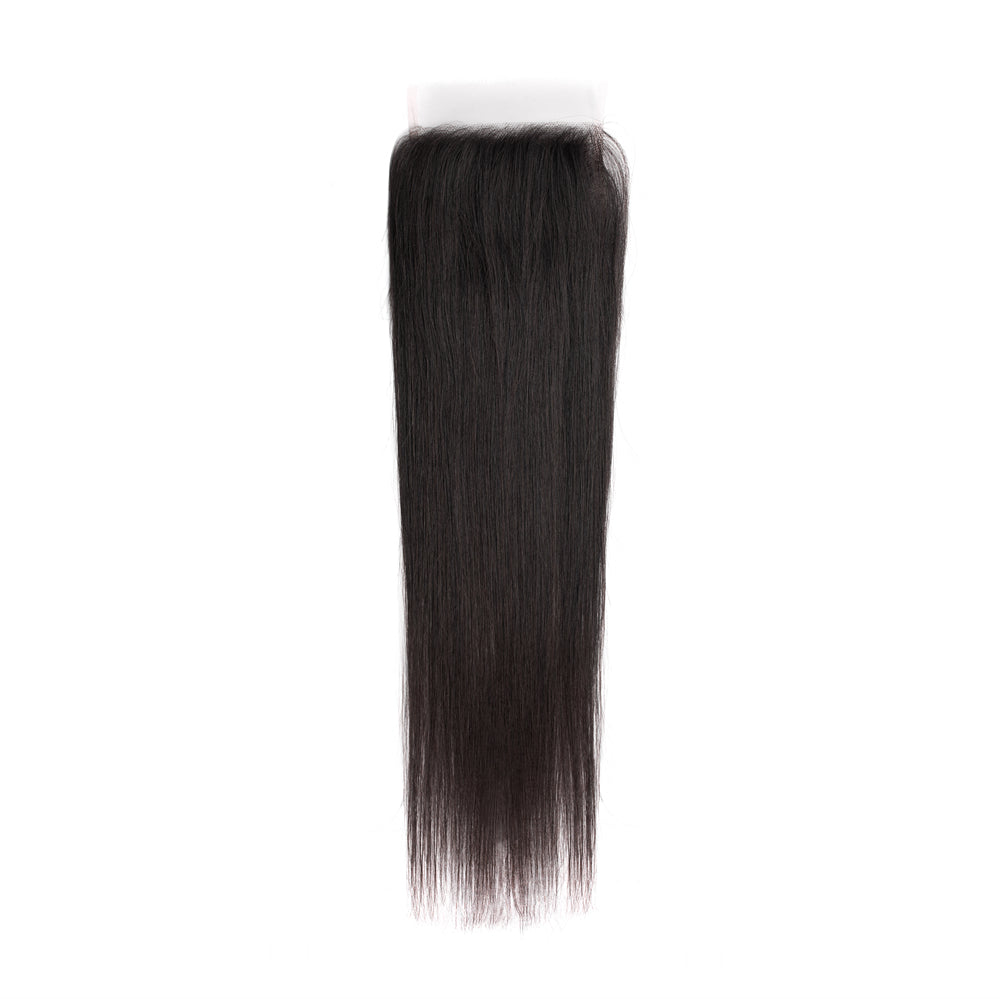 XBL Hair 5x5 HD Lace Closure Straight Small Knots 100% Human Hair