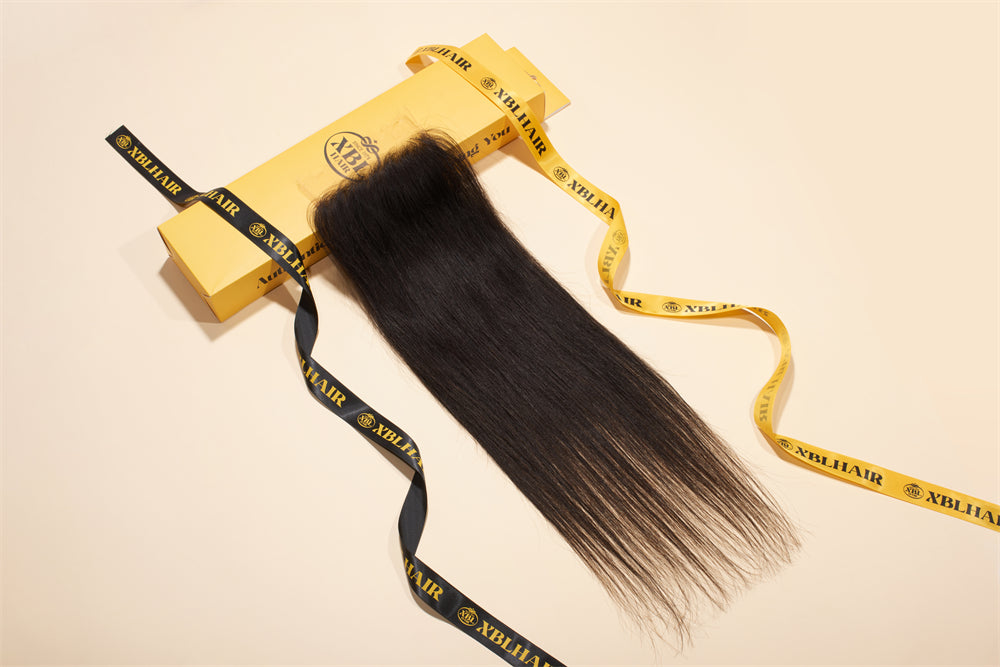 XBL Hair Miss Lovely 5x5 HD Lace Closure Straight Small Knots 100% Human Hair
