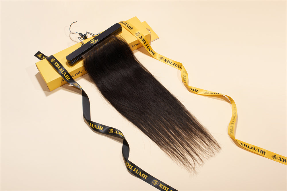 XBL Hair 7x7 HD Lace Closure Straight Small Knots 100% Human Hair
