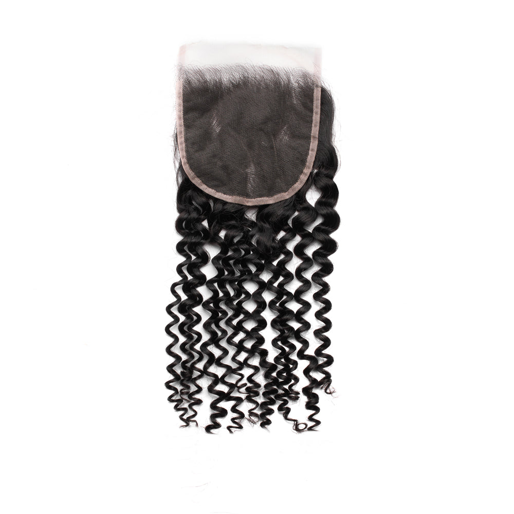 XBL Hair 5x5 HD Lace Closure Curly Small Knots 100% Human Hair