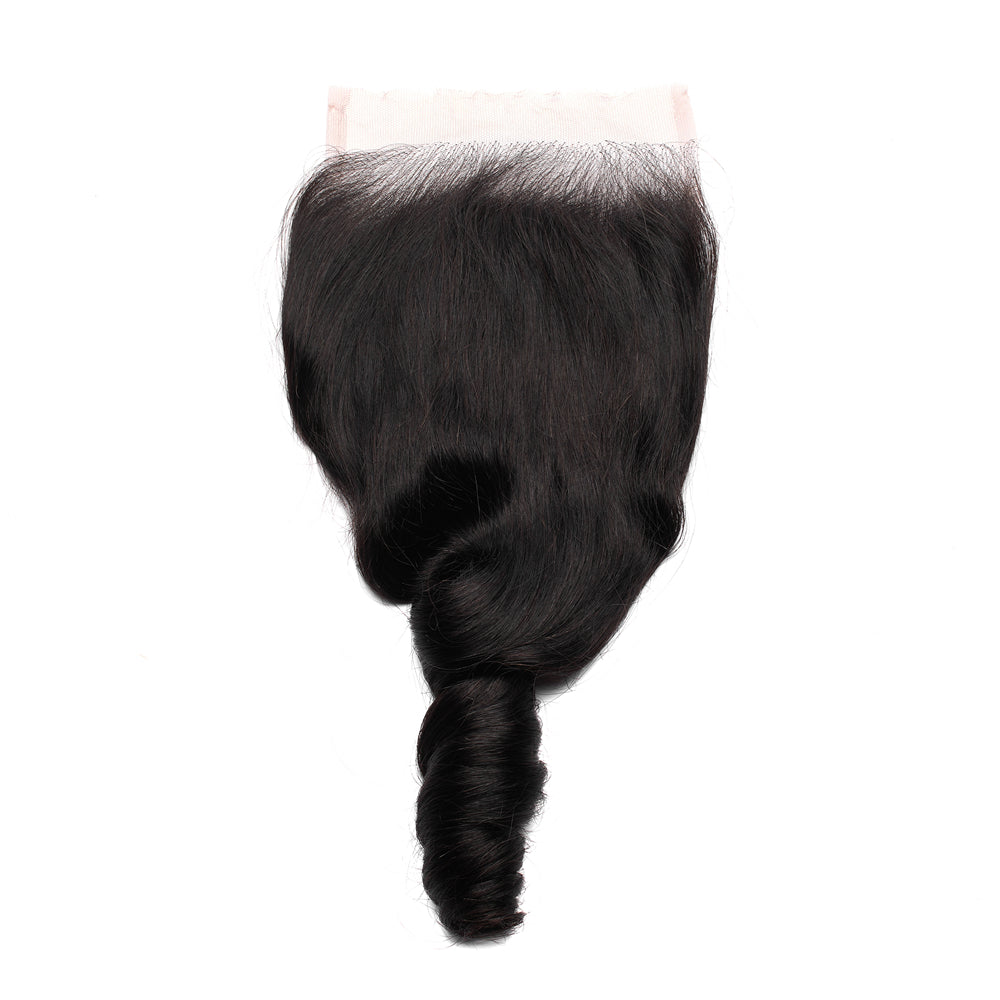 XBL Hair 5x5 HD Lace Closure Loose Wave Small Knots 100% Human Hair