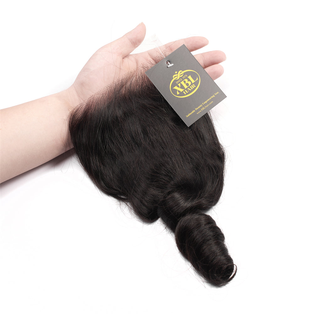 XBL Hair 5x5 HD Lace Closure Loose Wave Small Knots 100% Human Hair