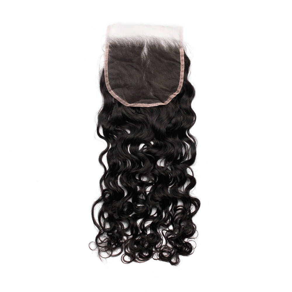 XBL Hair Miss Lovely 5x5 HD Lace Closure Water Wave Small Knots 100% Human Hair