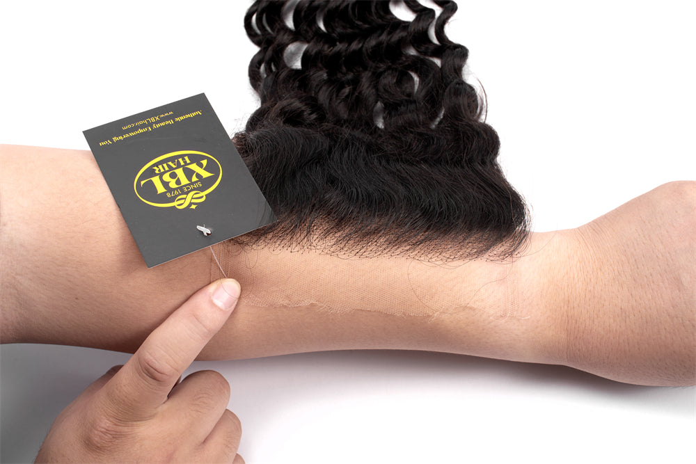 XBL Hair 5x5 HD Lace Closure Deep Wave Small Knots 100% Human Hair