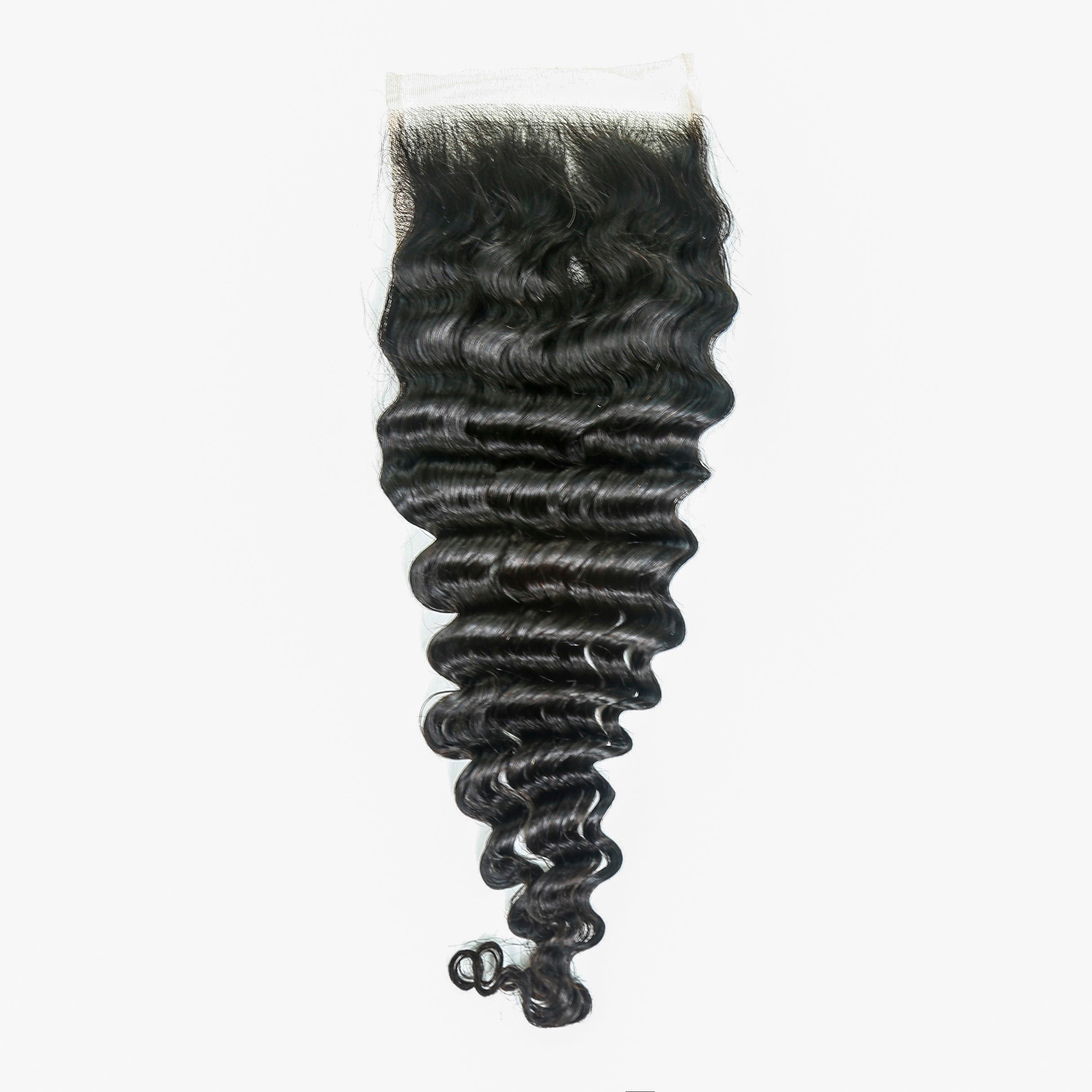 XBL Hair 5x5 Transparent Lace Closure Deep Wave Natural Black