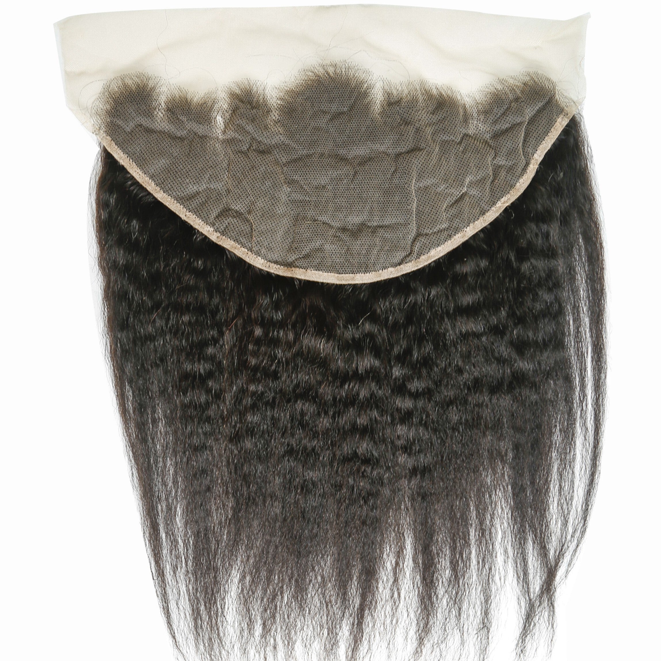 XBL Hair 13x6 Transparent Lace Frontal Kinky Straight Knots Pre-plucked Hairline