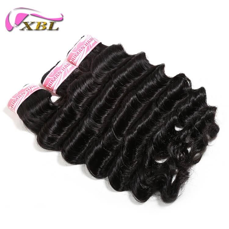 Miss Pretty Hair Loose Deep Brazilian Human Hair Bundles Weave