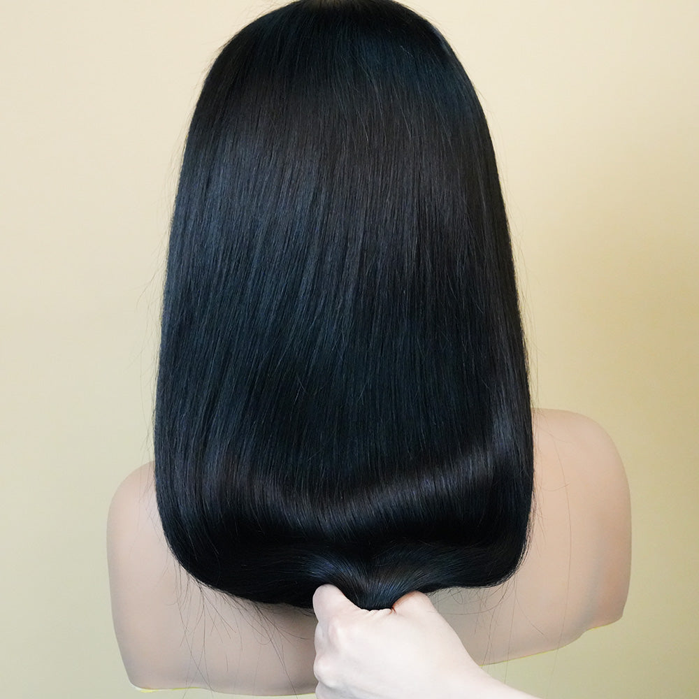 XBL Hair Jet Black #1 Straight Lace Front Wig 13x4/13x6 HD Lace Frontal Wig with Baby Hair Pre-plucked Hairline