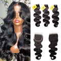 XBL Hair Miss Flawless / Lovely / Pretty Body Wave Human Hair 3 Bundles With 4x4/5x5/6x6 Lace Closure