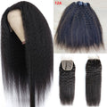 XBL Hair Miss Flawless / Lovely / Pretty Kinky Straight Human Hair 3 Bundles with 4x4/5x5/6x6 Lace Closure