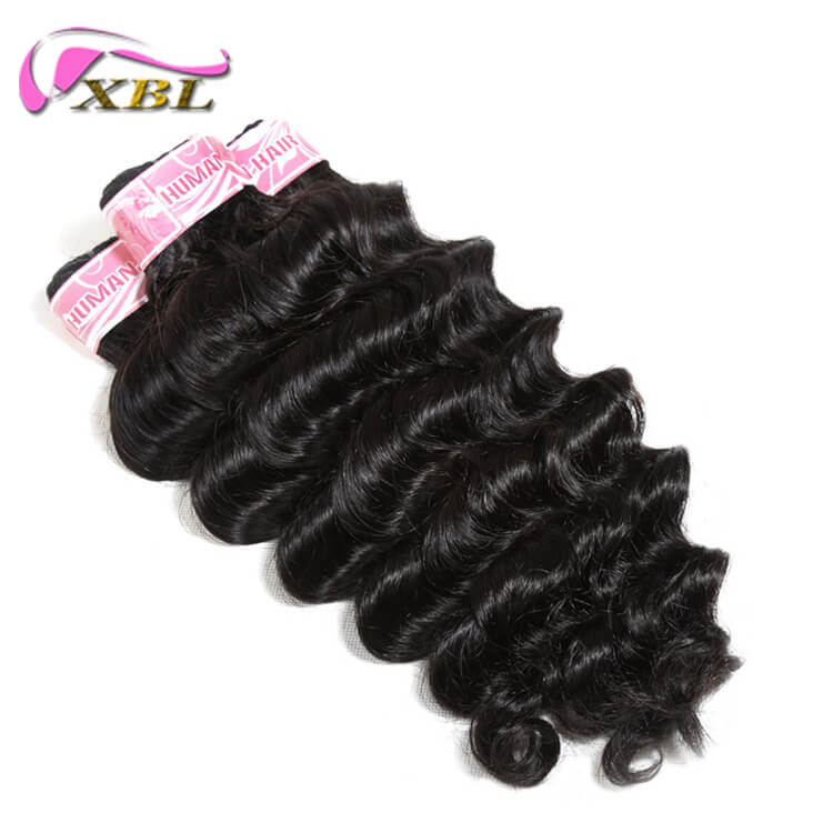 Miss Pretty Hair Loose Deep Brazilian Human Hair Bundles Weave
