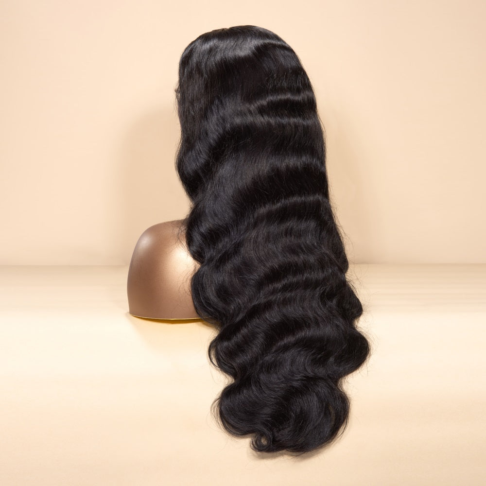 XBL Hair Body Wave Lace Bleached Small Knots 13x4/13x6 HD Full Frontal Wig Pre-plucked 100% Human Hair Wig