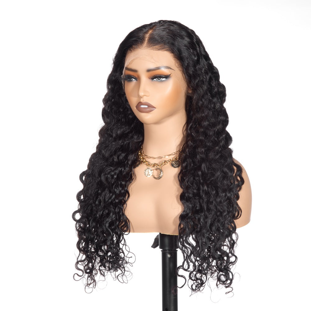 XBLHair Water Wave Wig 13x4/13x6 HD Full Frontal Bleached Small Knots Wig 100% Human Hair Wig