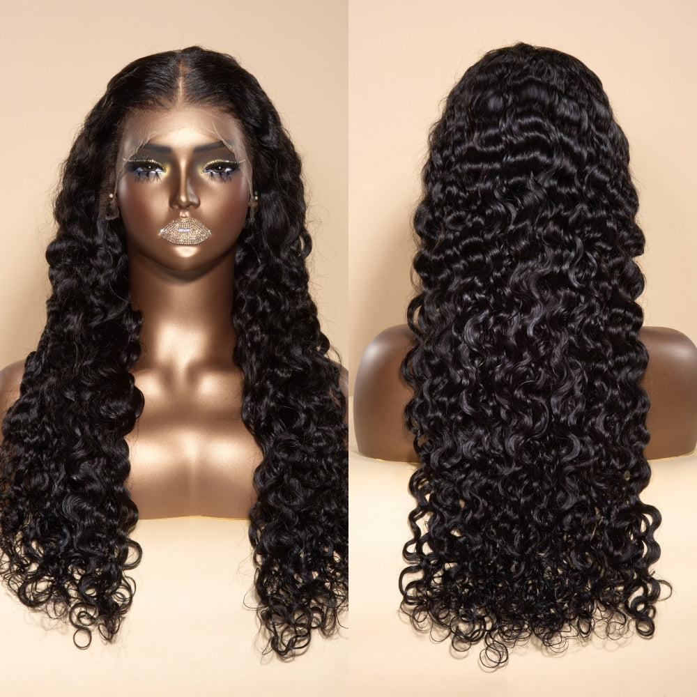 XBLHair Water Wave Wig 13x4/13x6 HD Full Frontal Bleached Small Knots Wig 100% Human Hair Wig