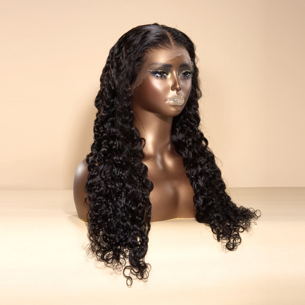 XBLHair Water Wave Wig 13x4/13x6 HD Full Frontal Bleached Small Knots Wig 100% Human Hair Wig