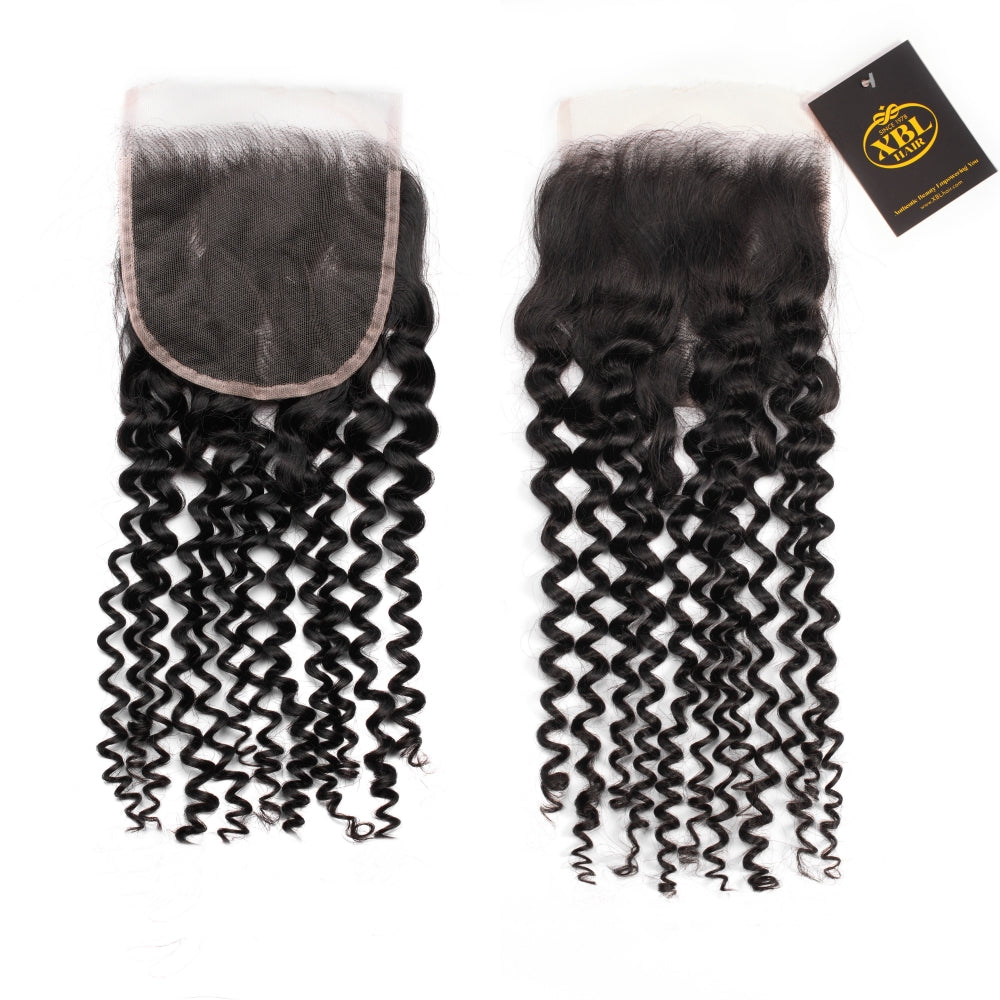 XBL Hair 5x5 HD Lace Closure Curly Small Knots 100% Human Hair